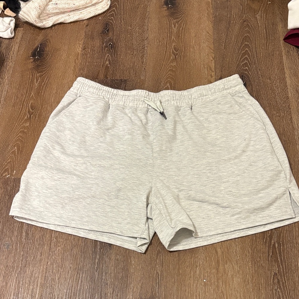 SHEIN Light Gray Athletic Shorts